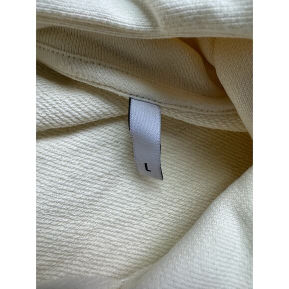 WATC Studios Oversized Pullover Hoodie Made In Portugal Size Large NEW! Cream - Picture 5 of 6
